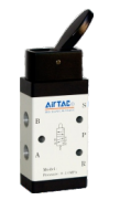 AIRTAC MANUAL VALVES, M3 SERIES LEVER TYPE&lt;BR&gt;3 WAY 2 POSITION N.C, 1/8&quot; NPT PORTS